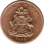 1 cent used 1998 dos bahamas