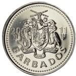 25 cents good 2011 dos barbades