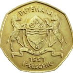 1 pula new 2007 dos botswana
