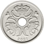 1 couronne used 1965 dos denmark