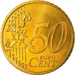 50 centimes 4 used 2002 european union