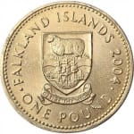 1 livre new 2004 falkland islands
