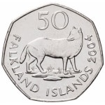 50 cents new 2004 falkland islands