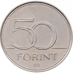 50 forints 2 used 2007 hungary