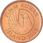 5 aurar good 1981 dos iceland