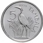 5 tambala new 1995 malawi