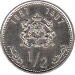 demi dirham 2 good 1987 morocco