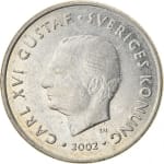 1 couronne 2 used 2002 dos sweden