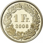 1 franc new 1987 switzerland