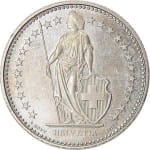 demi franc 2 used 1984 dos switzerland