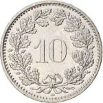 10 centimes new 1976 switzerland