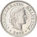 10 centimes new 1976 dos switzerland