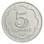 5 somoni new 2023 tajikistan