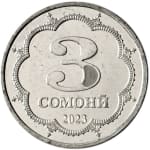 3 somoni new 2023 tajikistan