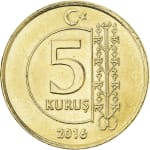 5 kurus 2 new 2016 turkey
