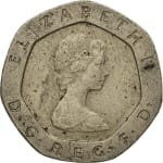 20 pence used 1982 dos united kingdom