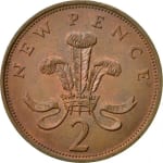 2 pence good 1981 united kingdom