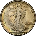 demi dollar used 1917 dos united states