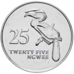 25 ngwee new 1992 zambia