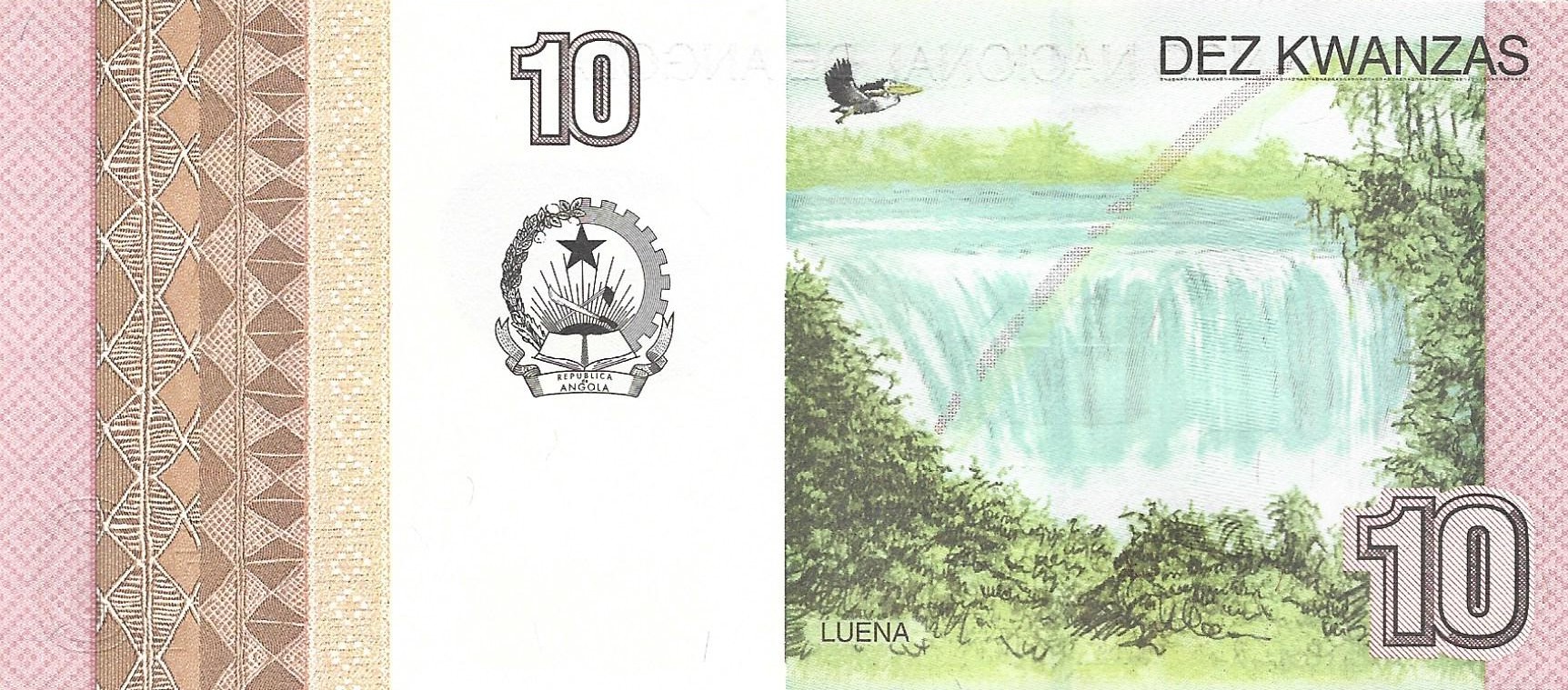 10 kwanzas new 2012 dos angola
