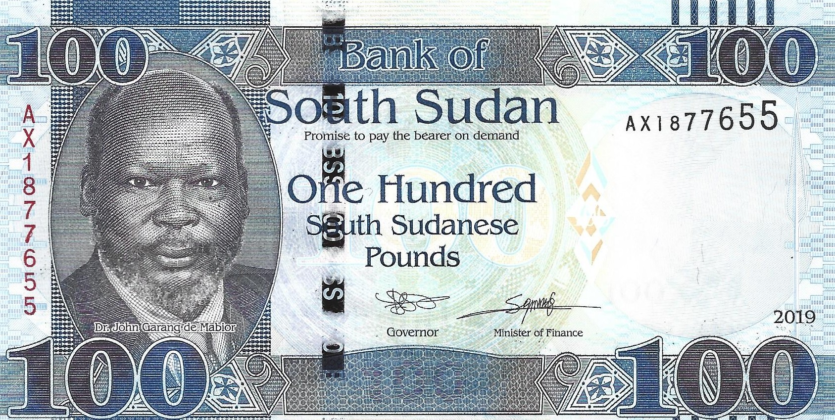 100 livres new 2019 south sudan
