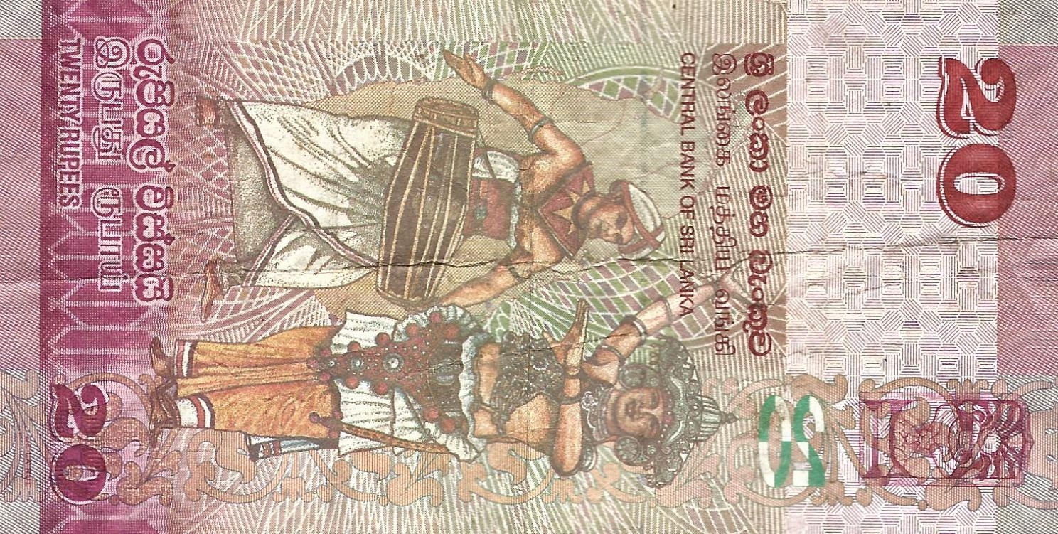 20 roupies new 2015 dos sri lanka