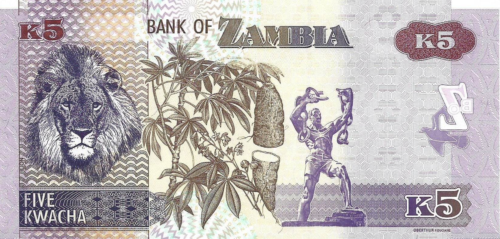 5 kwacha new 2020 dos zambia