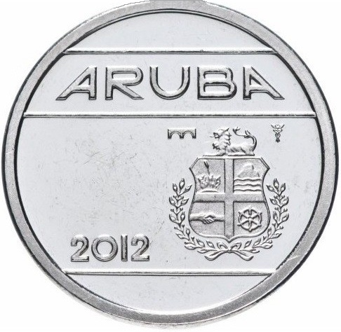 25 cents new 2012 dos aruba