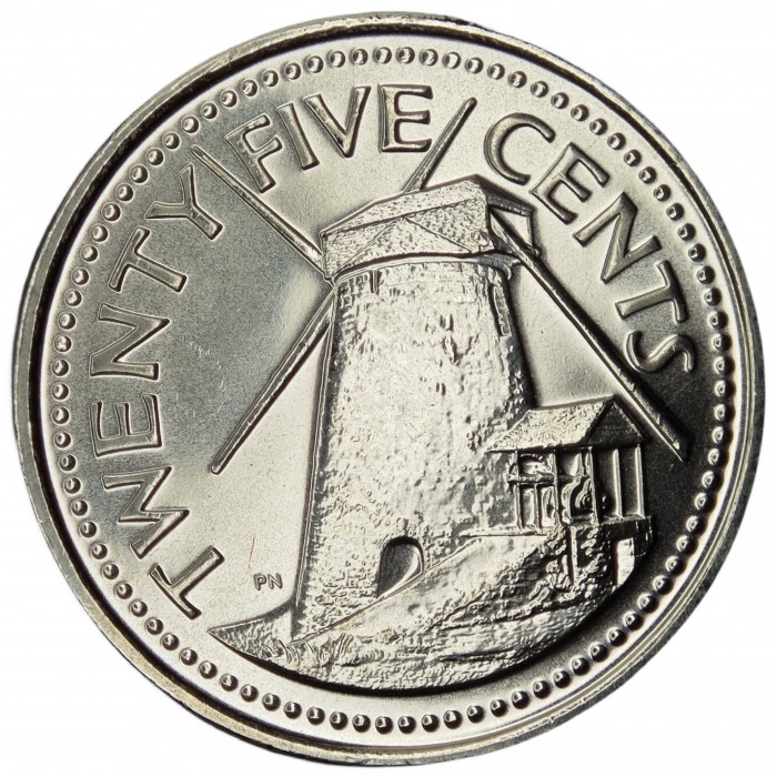 25 cents good 2011 barbades