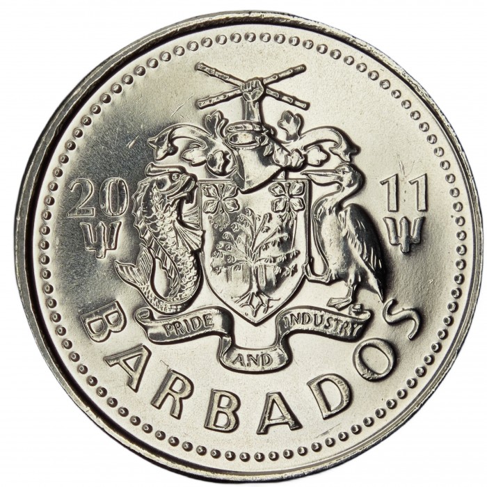25 cents good 2011 dos barbades