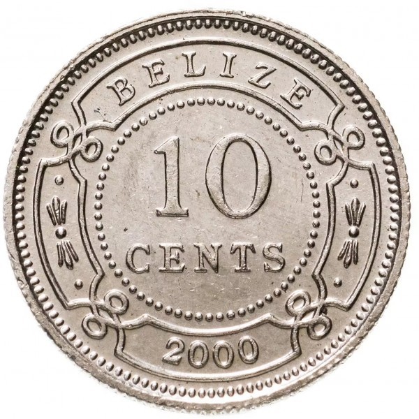10 cents new 2000 belize