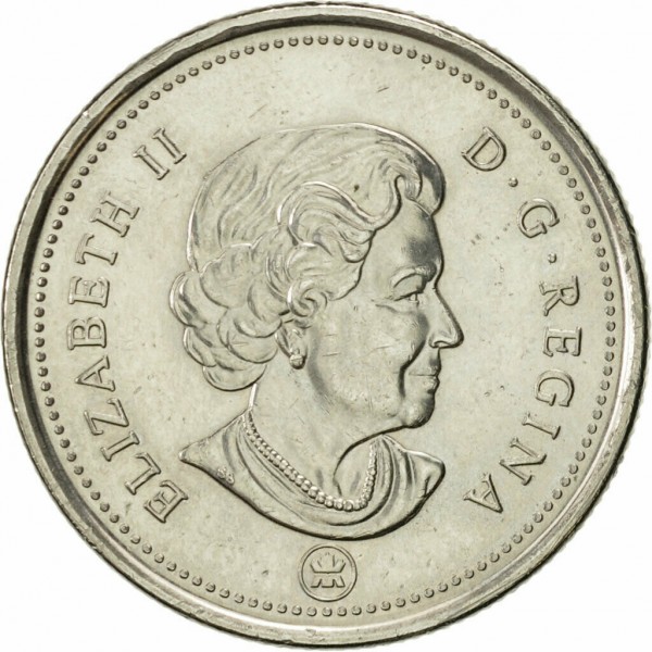 25 cents new 2009 dos canada