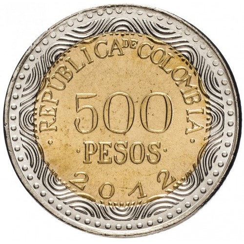 500 pesos new 2012 colombia