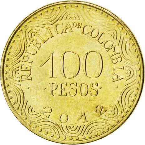 100 pesos good 2012 colombia