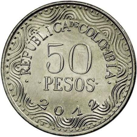 50 pesos new 2012 colombia