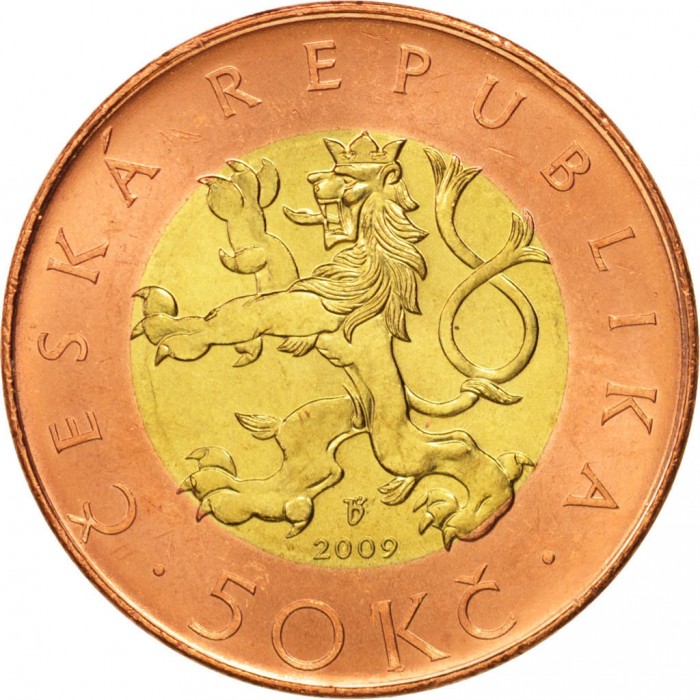 50 couronnes used 2009 czechia