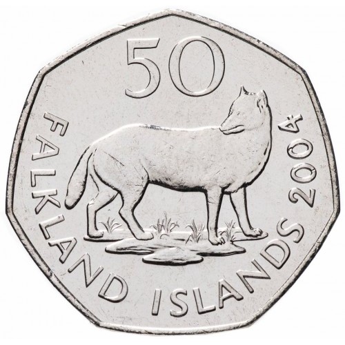 50 cents new 2004 falkland islands