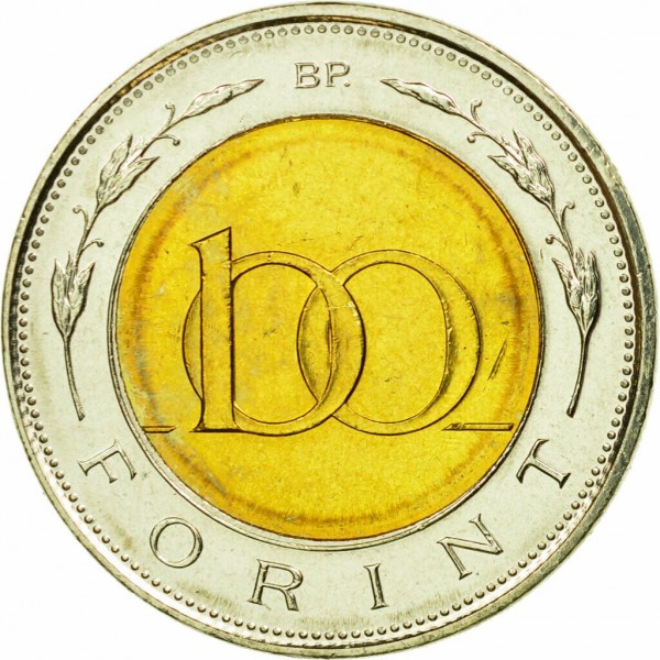 100 forints used 1997 hungary