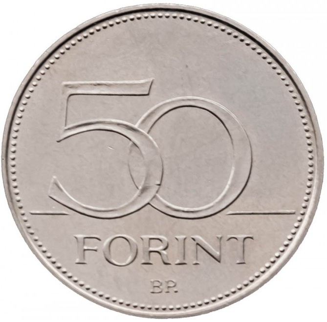 50 forints 2 used 2007 hungary