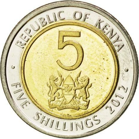 5 shillings new 2012 kenya