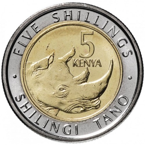 5 shillings 2 new 2018 kenya