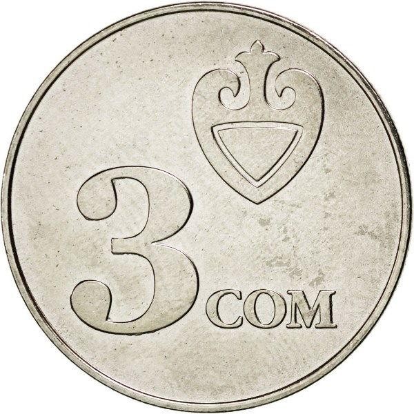 3 som new 2008 kyrgyzstan