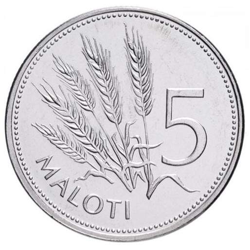 5 maloti new 2010 lesotho