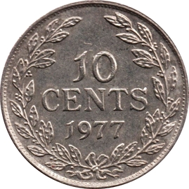 10 cents used 1977 liberia