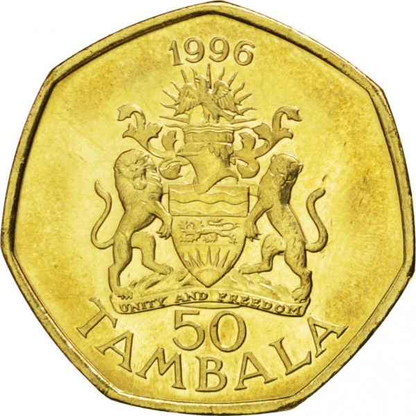 50 tambala new 1996 malawi
