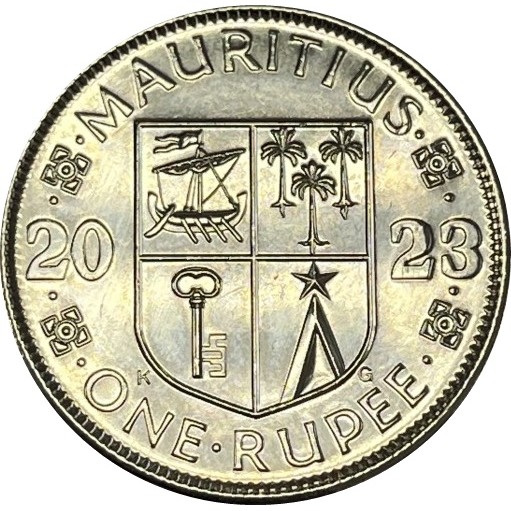1 roupie good 1978 mauritius