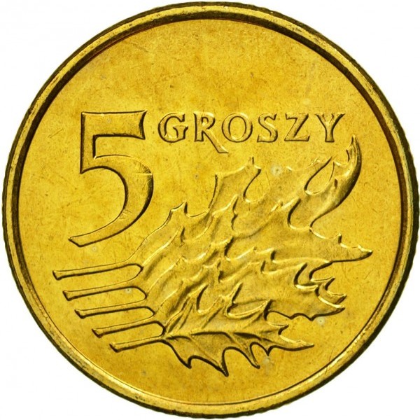 5 groszy used 2008 poland