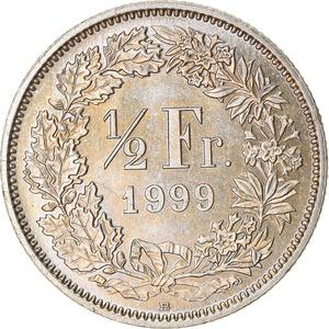 demi franc 2 used 1984 switzerland