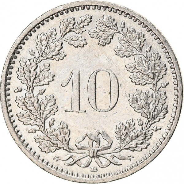 10 centimes 2 good 1977 switzerland