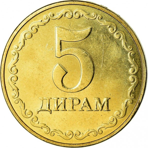 5 dirams new 2019 tajikistan